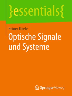 cover image of Optische Signale und Systeme
